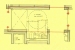 Plan drawing of the bathroom module