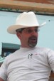 Photo of team electrical mentor John Cartagirone wearing a cowboy construction hat.