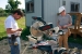 Photo of team members preparing to use miter saw from Bosch